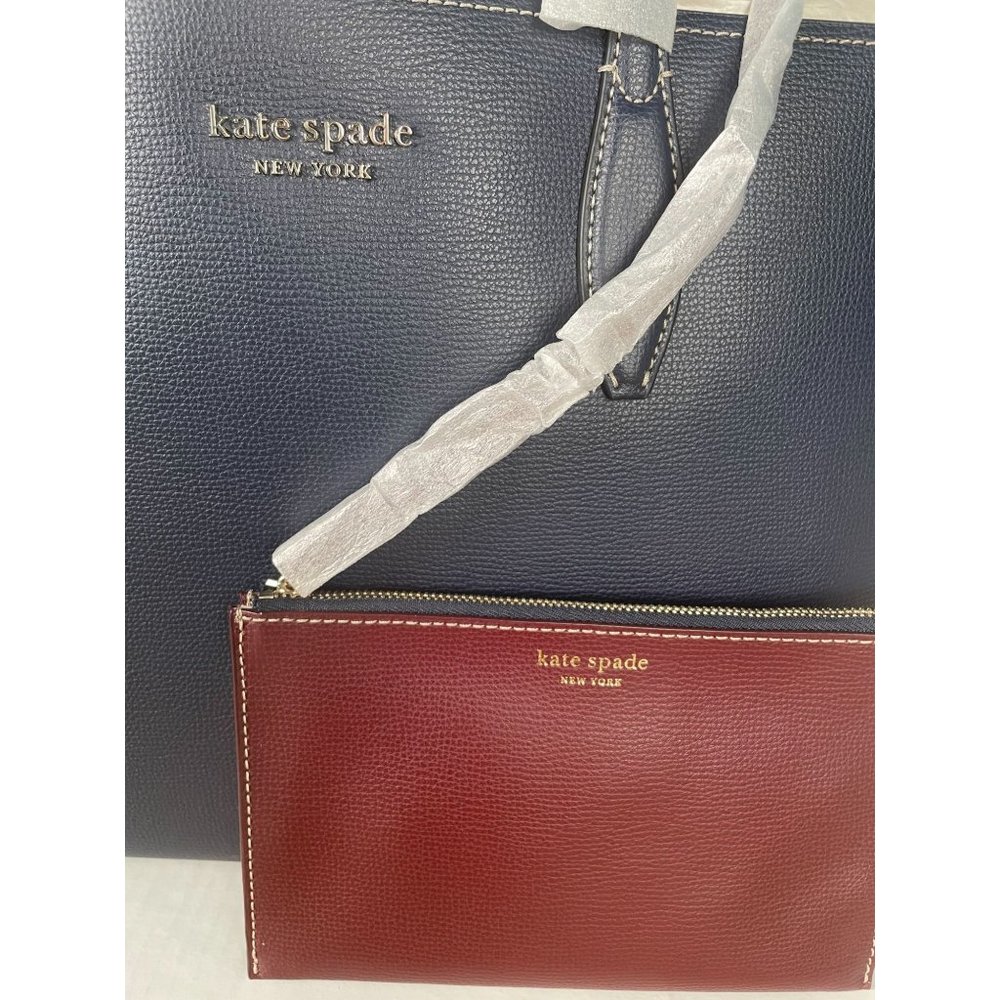 SOLD KATE SPADE ALL DAY LARGE TOTE, Blazer Blue - Picture 4 of 13